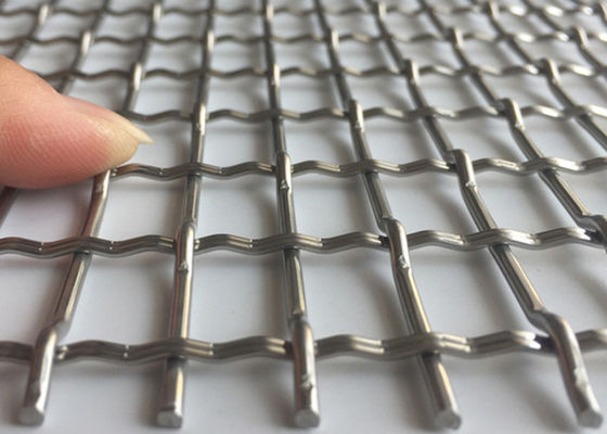 3.3mm 304 Edelstahl quetschverbundener Draht Mesh Woven Architectural Mesh Facade