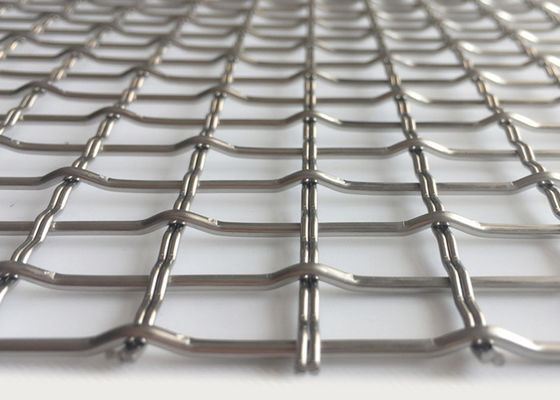 3.3mm 304 Edelstahl quetschverbundener Draht Mesh Woven Architectural Mesh Facade