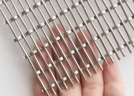 4.2mm strickender Verschluss-Falz-Draht Mesh Cupboard Decorative Partitions Facade