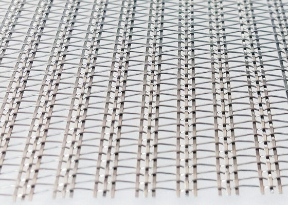 120m SS304 lamellierter Glasdraht Mesh Partitions