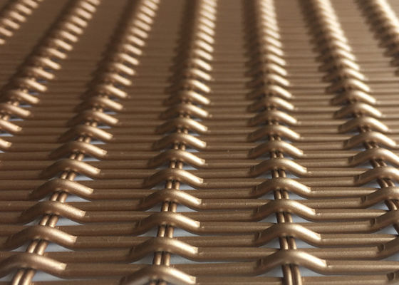 6.5ft Aluminiumlegierungs-dekoratives Drahtgewebe Maschendraht 26% öffnenden Bereich