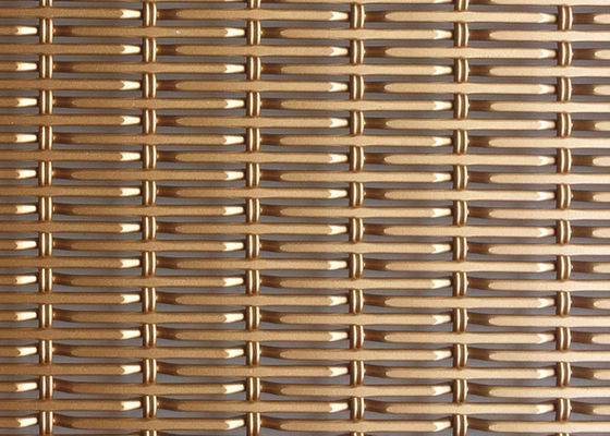 6.5ft Aluminiumlegierungs-dekoratives Drahtgewebe Maschendraht 26% öffnenden Bereich