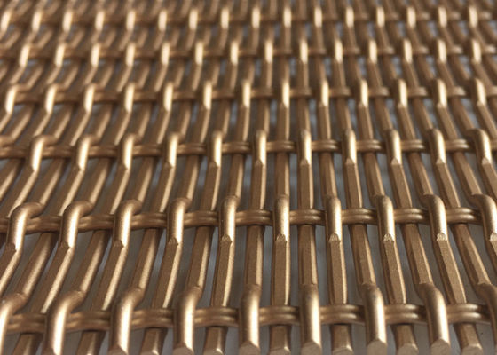 6.5ft Aluminiumlegierungs-dekoratives Drahtgewebe Maschendraht 26% öffnenden Bereich