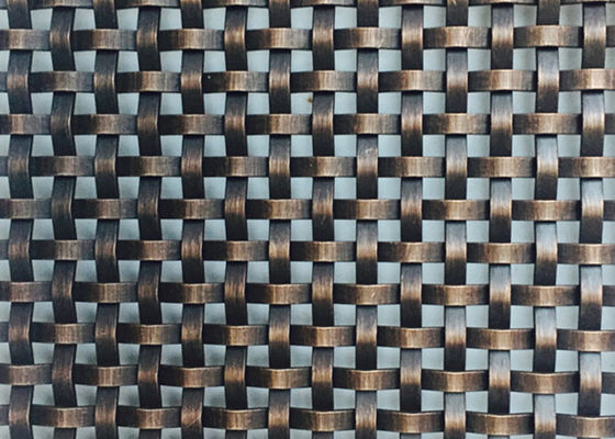 6.5ft Möbel-Fassaden-spinnen quadratischer Webart-Edelstahl Mesh Smooth Surface