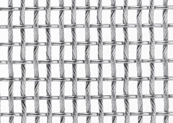 Flexible Breite Mesh Screen Anticorrosions 13ft SS316L transparentes Metall