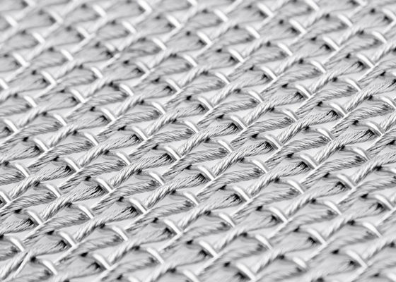 Flexible Breite Mesh Screen Anticorrosions 13ft SS316L transparentes Metall