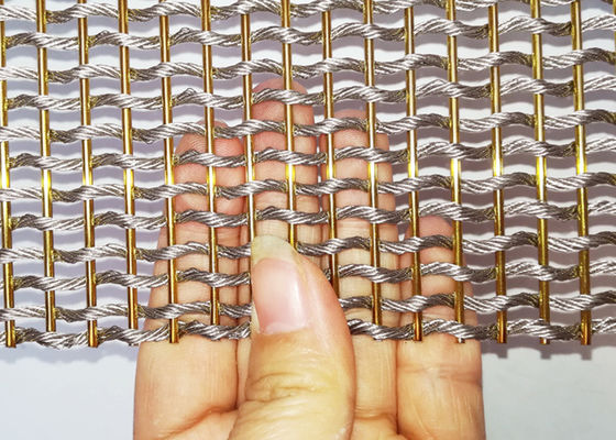 Flexibler Edelstahl-Mesh Screen Plain Woven For-Raum-Antiverschleißteiler