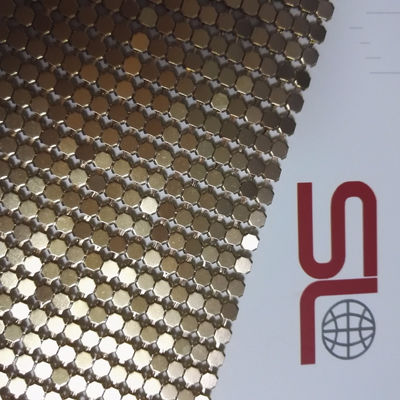 Webart ODM-Luxusmetallgoldsilber-Paillette-Gewebe-Aluminiumlegierung