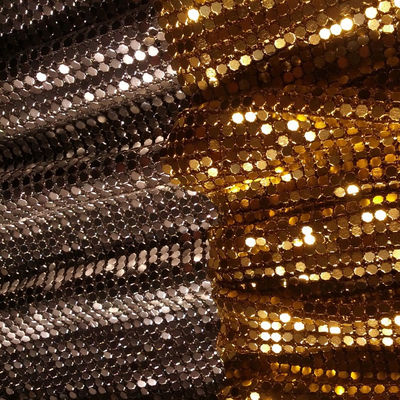 Dekorative Verkleidung Metall Aluminium Sequins Ölbeständiges Metallnetz Bekleidung