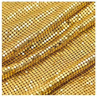 Durchmesser goldenes des Legierungs-Metallpaillette-Gewebe-metallischer Vorhang-langlebigen Gutes 5mm