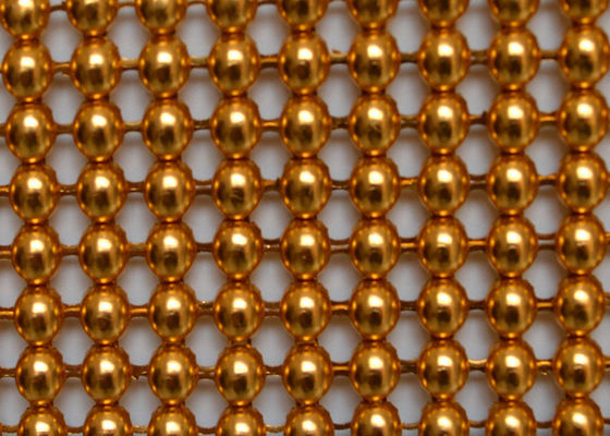 Metallischer Paillette-Stoff PVD Aluminium-Mesh Fabric der Dekorations-Fassaden-2mm