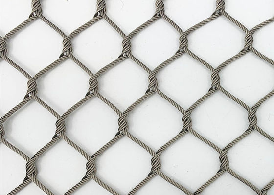 flexibler Mesh For Animal Enclosures Anti-Auswirkungs-Metallseil-Zaun des Draht-100x100