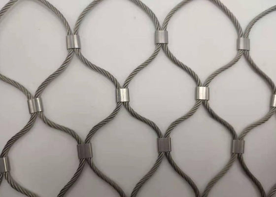 Geknotete flexible Öffnung der Edelstahl-Kabel-Filetarbeits-AISI 316 18x18cm