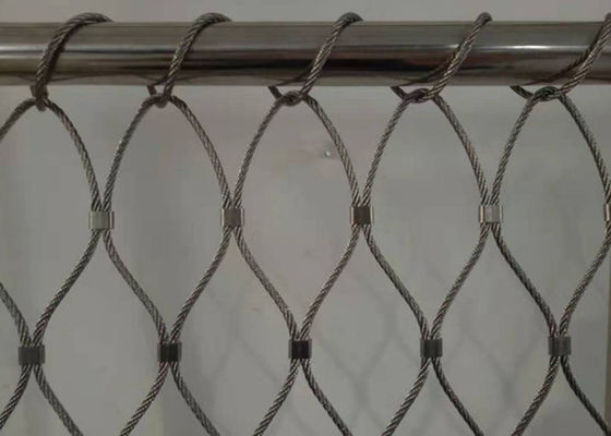 Geknotete flexible Öffnung der Edelstahl-Kabel-Filetarbeits-AISI 316 18x18cm