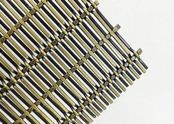 Antike Messingebenen-dekoratives gesponnenes Metall Mesh For Stainless Steel Screen