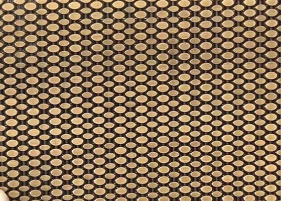 SS304 Architekturdrahtgewebe Mesh Antique Brass Decorative Nets für Umhüllung