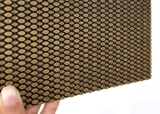 SS304 Architekturdrahtgewebe Mesh Antique Brass Decorative Nets für Umhüllung