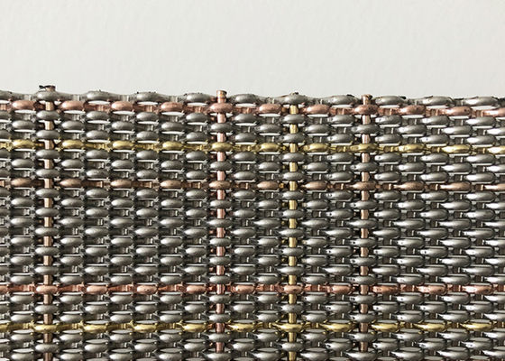 Quetschverbundene Architektur- Metall-Mesh Stainless Steel For Wall-Bedeckungen