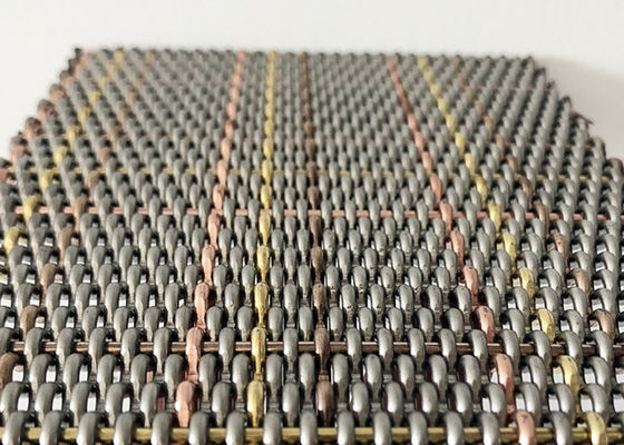 Quetschverbundene Architektur- Metall-Mesh Stainless Steel For Wall-Bedeckungen