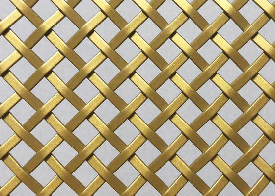 Balkon-Architekturdraht Mesh Gold Color Panels des Edelstahl-3mm