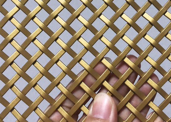 Balkon-Architekturdraht Mesh Gold Color Panels des Edelstahl-3mm