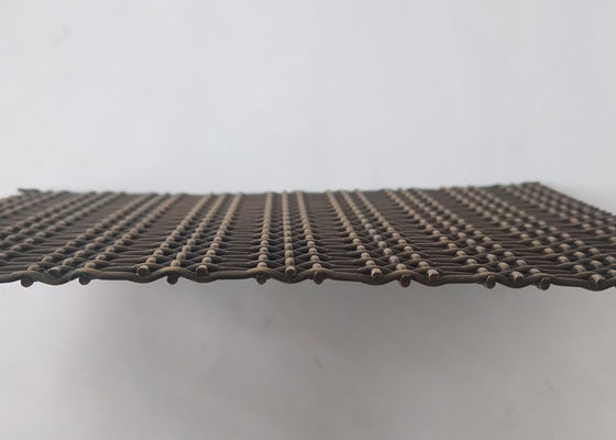 Bronziert färben Sie 3.6mm Edelstahl quetschverbundenen Draht Mesh Decorative Woven
