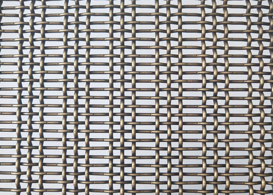 Bronziert färben Sie 3.6mm Edelstahl quetschverbundenen Draht Mesh Decorative Woven