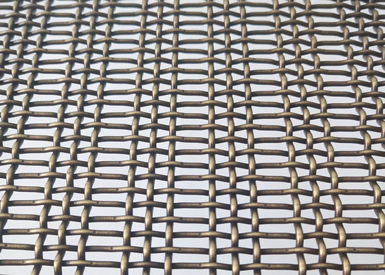 Bronziert färben Sie 3.6mm Edelstahl quetschverbundenen Draht Mesh Decorative Woven