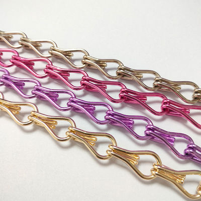 Aluminium-Hakenkette Wohnkultur Schädlingsbekämpfung Custom Hotel Trennwand Aluminium-Haken Perlen Vorhang Hersteller Großhandel