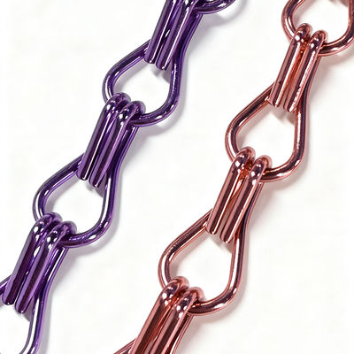 Dekorative natürliche Farbe Chainmail Ring Mesh Curtain Screen Building Facades