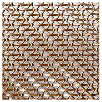 Geschweißtes architektonisches Metalldrahtgewebe, kundenspezifische Länge, Leinwandbindung, ideal für Fassaden, Trennwände und dekorative Metallbauprojekte
