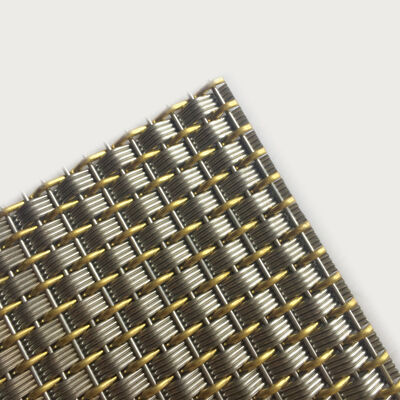 Architektonisches Metallgewebe mit individueller Länge, gestaltet mit einem einfachen Gewebe, das Funktionalität und Aussehen verbessert