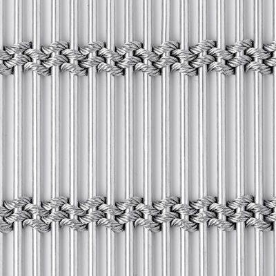 Dichtes 6mm Stabdrahtgitter Dekoratives Gewebtes Drahtgeflecht 42% offene Fläche 7mm dick