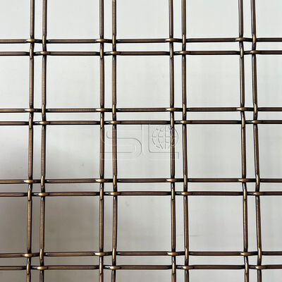 Antike Bronzengraht Architektonische Gewebte Drahtnetze Diamant Offene Gewebe