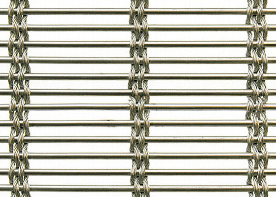 SHUOLONG Innenedelstahl gesponnener Mesh Cladding Panels Anti Collision