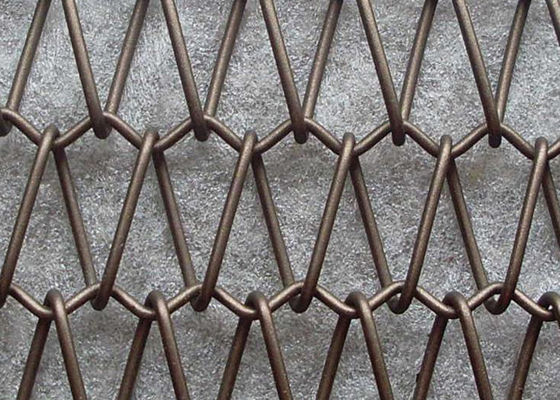 6ft gewundener Antiverschleißdraht Mesh Conveyor Belt Fracture Resistance
