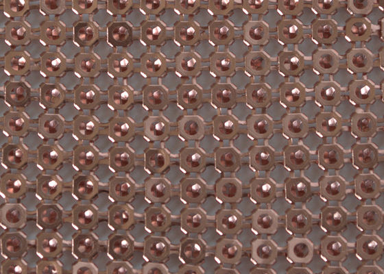 4mm Dia Woven Aluminum Metal Sequin Gewebe-Antiverschleißdekor-Fach-Umhüllung